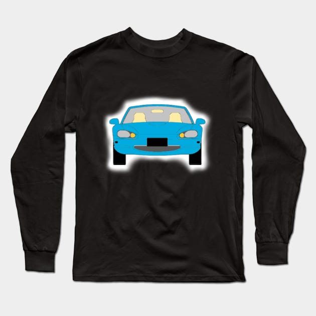 Mazda Miata NB Blue Long Sleeve T-Shirt by ronfer